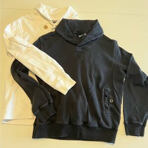 TWO Men’s Murano Black and Cream Pullover Tops